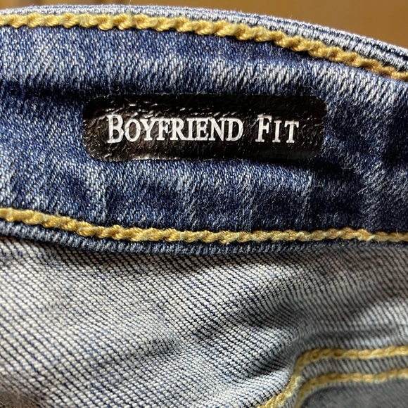 Judy Blue Los Angeles Boyfriend Fit Blue Jeans Distressed Women's Size 3 - Picture 5 of 6